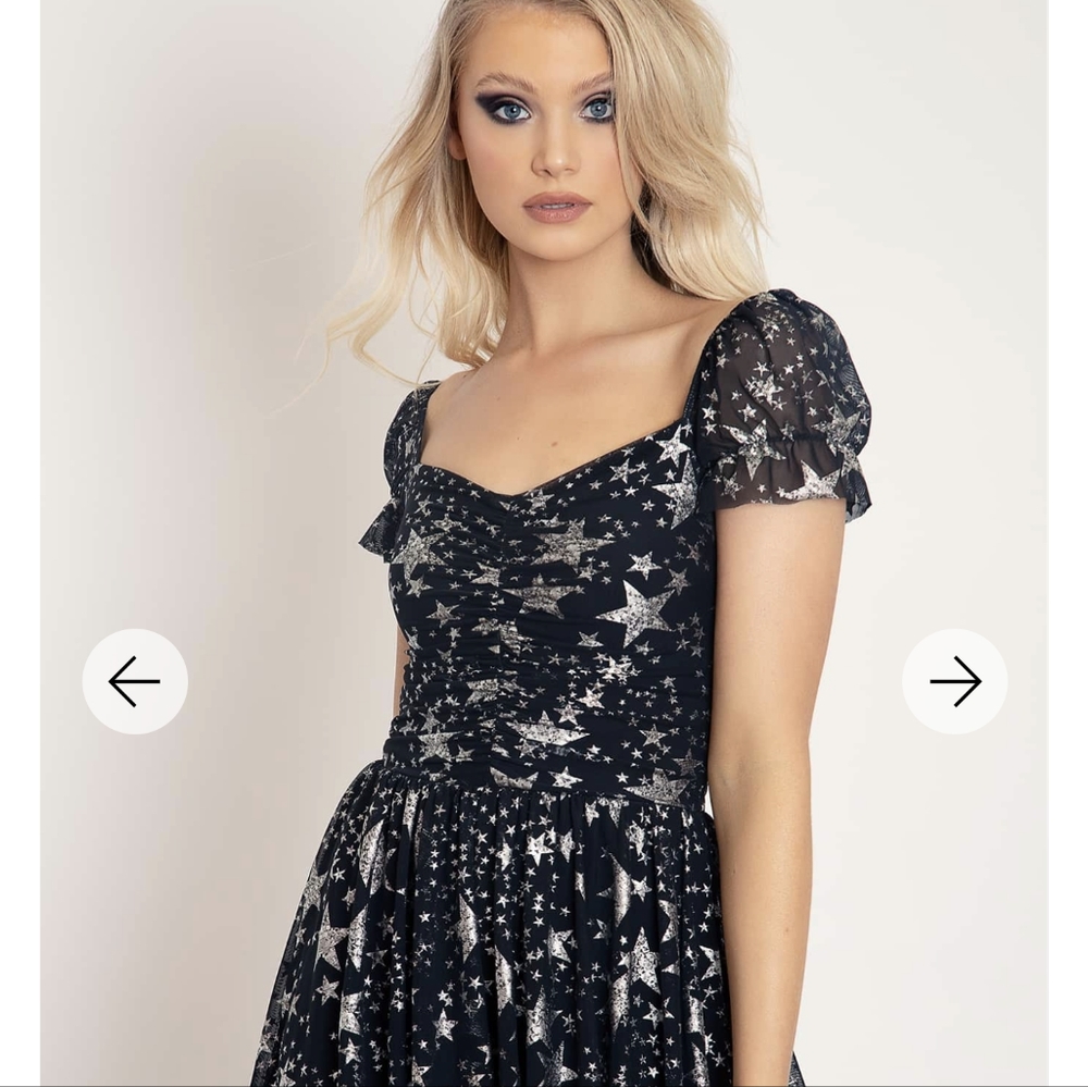 NWT Blackmilk Stars Corrupted Cosmic Party Dress Large